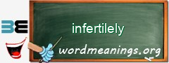 WordMeaning blackboard for infertilely